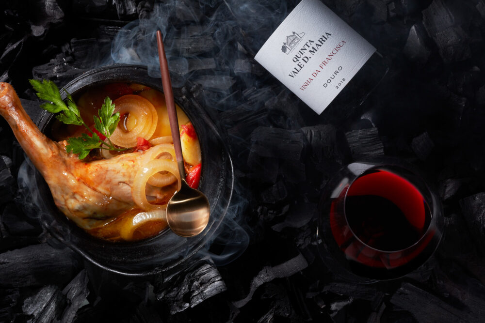 Wine Quinta Vale D. Maria product Still Life studio photography